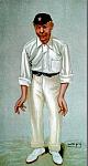 An original colour lithograph caricature of Bobby Abel by Spy. From Vanity Fair. Captioned 'BOBBY'.